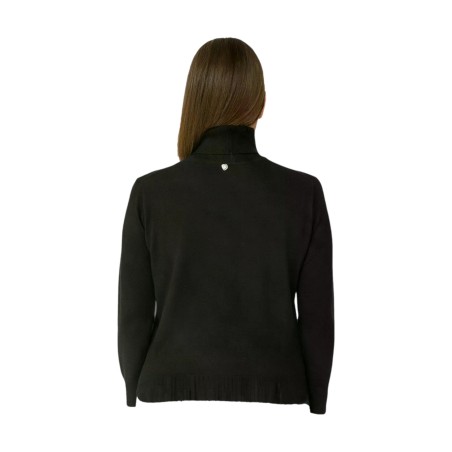BLASH BS9700003 Lupetto Donna Viscosa Mano Calda Nero