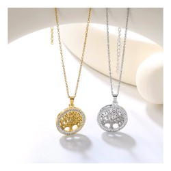 GC Jewels Collana Albero della Vita Oro e Argento