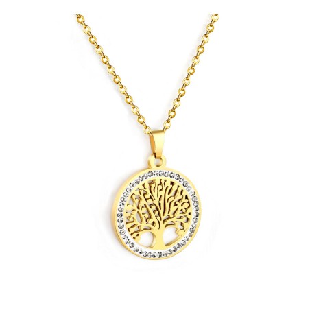 GC Jewels Collana Albero della Vita Oro e Argento