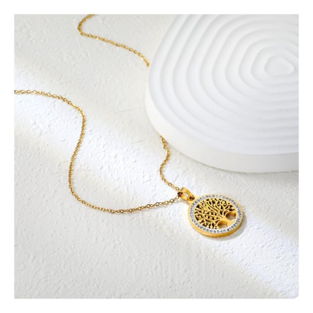 GC Jewels Collana Albero della Vita Oro e Argento