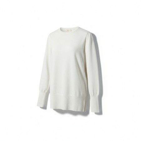 BLASH BS9700008 Maglia Over Donna Viscosa Mano Calda Latte