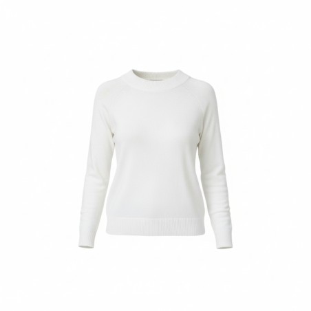 BLASH BS9700012 Maglione Girocollo Donna Raglan Donna Viscosa Mano Calda Latte