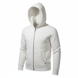 BLASH BS9720001 Felpa con Cappuccio Donna e Zip Bianco