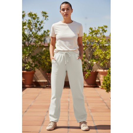 BLASH BS9720002 Pantalone Felpa Donna Bianco