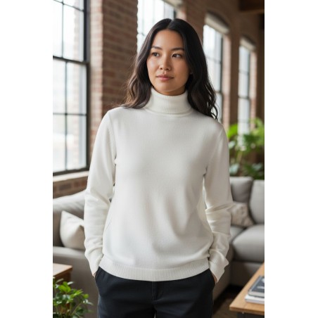 BLASH BS9700003 Lupetto Donna Viscosa Mano Calda Latte