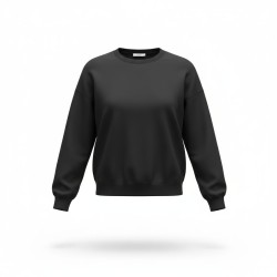 BLASH BS9720003 Felpa Donna G/C Con Spacchi Laterale Nero