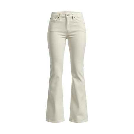 BLASH BS975008 Jeans Donna a Zampa Bull Flare 5 Tasche Latte
