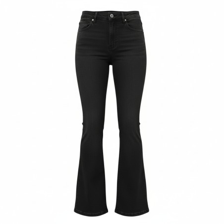 BLASH BS975008 Jeans Donna a Zampa Bull Flare 5 Tasche Nero