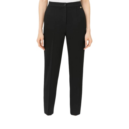 BLASH BS9750102 Pantalone Donna Chino Punto Milano Nero