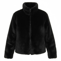 BLASH BS9740026 Giubbino in Eco Pelliccia Donna Nero