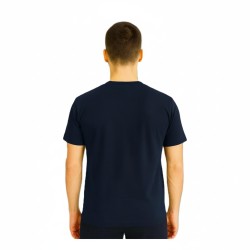 Urban Ring  UR9110001 T-Shirt Uomo Manica Corta Cotone Logo Ricamato Blu 2