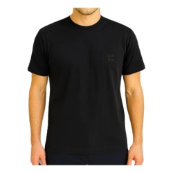 Urban Ring  UR9110001 T-Shirt Uomo Manica Corta Cotone Logo Ricamato Nero