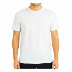 Urban Ring  UR9110001 T-Shirt Uomo Manica Corta Cotone Logo Ricamato Latte