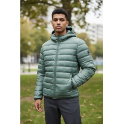 Urban Ring UR 9140001 Piumino Uomo con Cappuccio 100g Verde Bosco 2