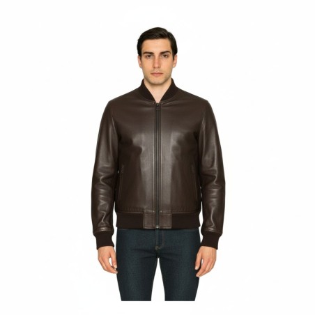 Urban Ring UR9140010  Giubbotto Bomber Uomo Con Colletto e Polsini a Costine Moro