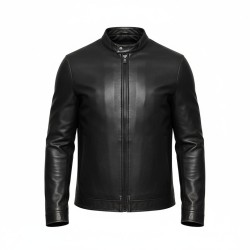 Urban Ring UR9140004  Giubbotto Biker con Collo Alla Coreana Nero