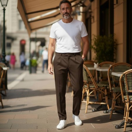 GC LUXURY PORTOFINO Pantalone Uomo Casual Marrone
