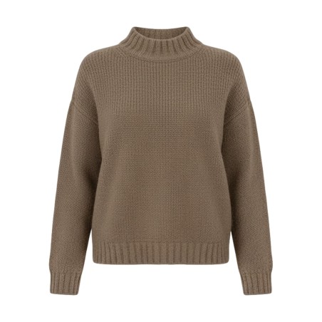 GC Wear A3142 Maglione Donna Taglio Dritto Taupe