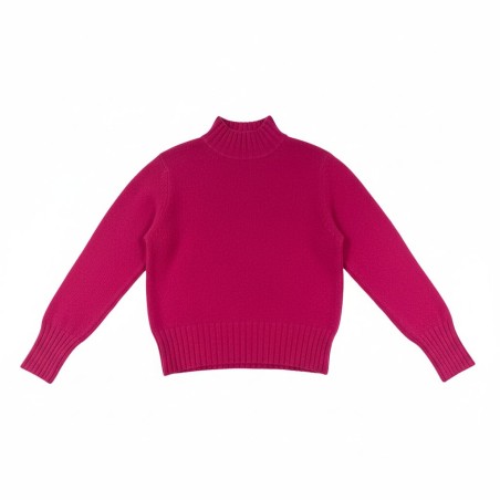 GC Wear 2148 Maglioncino Donna Mezzo Collo Fuxia