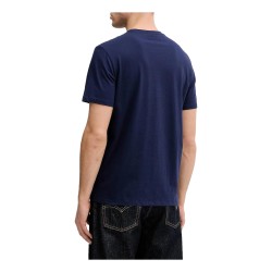 Calvin Klein 272G T-Shirt Uomo M/M Girocollo Con Logo Laterale Blu 2