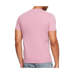 Calvin Klein 272G T-Shirt Uomo M/M Girocollo Con Logo Laterale Rosa 2
