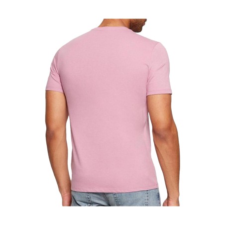 Calvin Klein 272G T-Shirt Uomo M/M Girocollo Con Logo Laterale Rosa