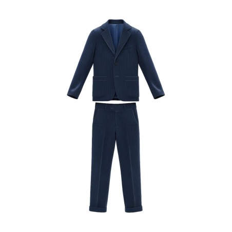 GC LUXURY VIENNA Abito In Velluto Uomo Giacca Mono petto e Pantalone Blu