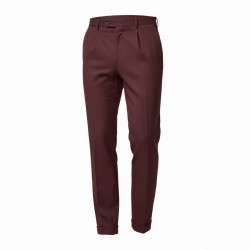 GC LUXURY PORTOFINO Pantalone Uomo Casual Bordeaux 2