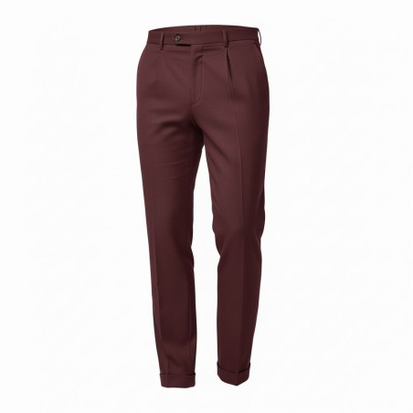 GC LUXURY PORTOFINO Pantalone Uomo Casual Bordeaux