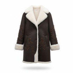 SATINETTE ROBERTA-E Giaccone Donna Con Pelliccia Interna Marrone 