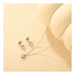GC Jewels Set Orecchini e Pendente con Punti Luce Cuore 2