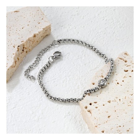 GC Jewels Bracciale con Zircone Acciaio