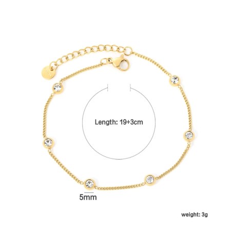 GC Jewels Bracciale Oro con Pietre