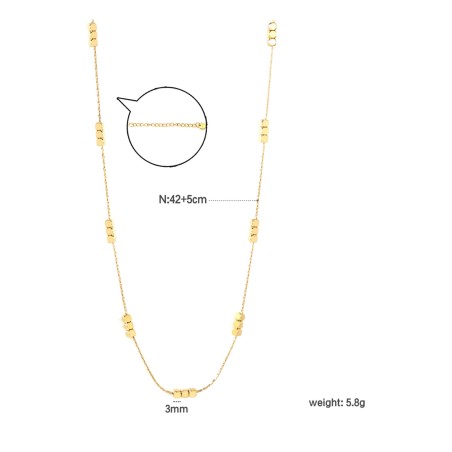 GC Jewels Collana con Blocchetti Oro
