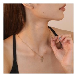 GC Jewels Collana con Ciondolo a Croce con Zirconi 2