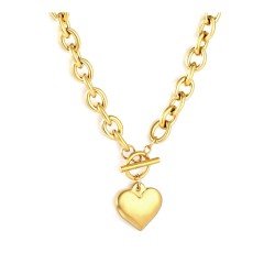 GC Jewels Collana con Ciondolo Cuore Oversize