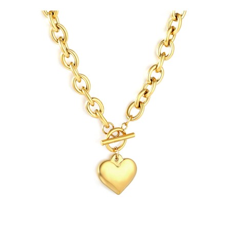 GC Jewels Collana con Ciondolo Cuore Oversize