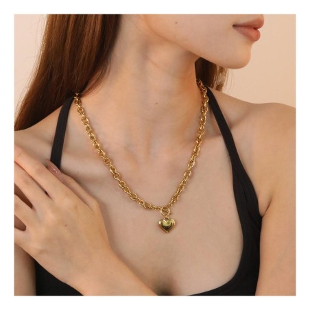 GC Jewels Collana con Ciondolo Cuore Oversize