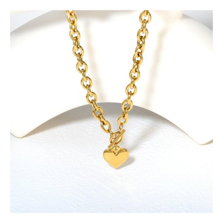 GC Jewels Collana con Ciondolo Cuore Oversize