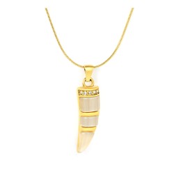 GC Jewels Collana Oro con Pendente Avorio