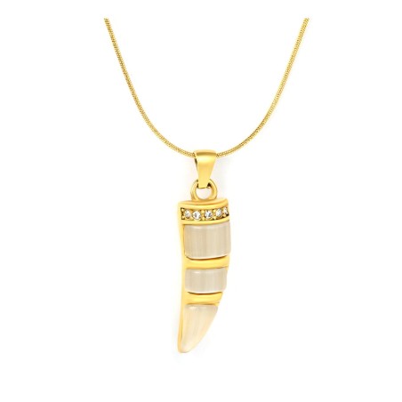 GC Jewels Collana Oro con Pendente Avorio