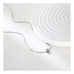 GC Jewels Collana Punto Luce con Ciondolo Zircone Bianco  2