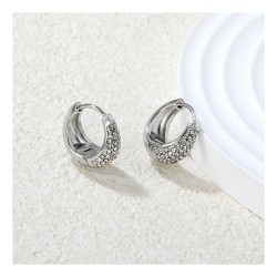 GC Jewels Orecchini a Cerchio con Pietre Argento 2