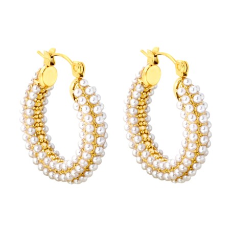 GC Jewels Orecchini Oro con Finte Perle