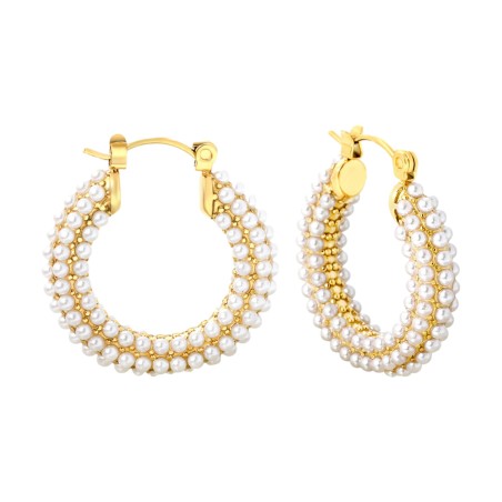 GC Jewels Orecchini Oro con Finte Perle