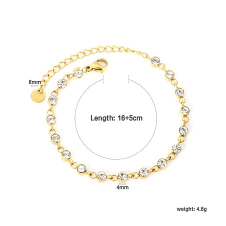 GC Jewels Bracciale Oro con Pietre