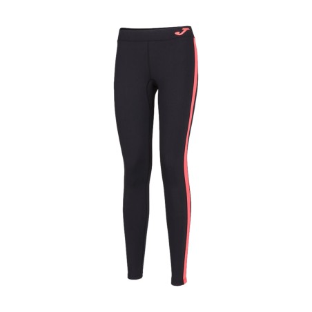 JOMA 901127.119 Leggings Donna Ascona Nero/ Corallo Fluo