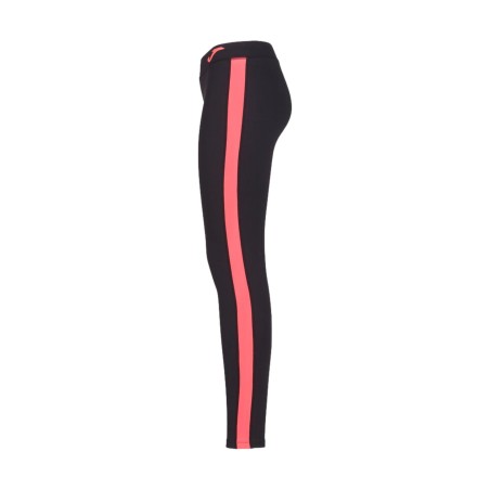 JOMA 901127.119 Leggings Donna Ascona Nero/ Corallo Fluo