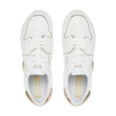 LIU JO MAXI WONDER 85 Sneakers Donna Stringate con Logo Laterale Platform White
