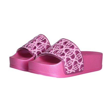 LIU JO MYKONOS 01 Ciabatta Donna a Fascia Platform Metallic Pink